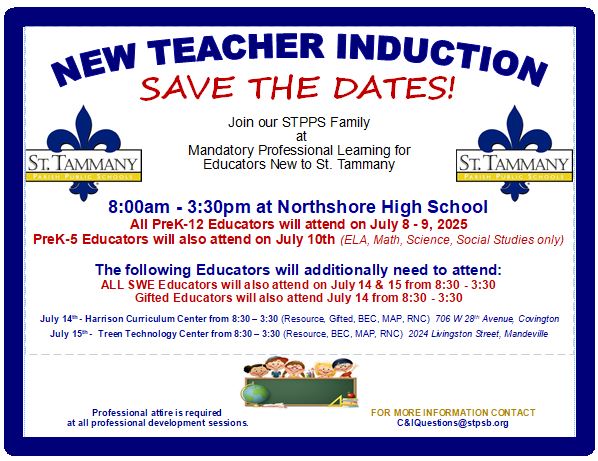 Day 1: New Teacher Induction 2025 (July 8, 2025)